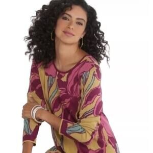 Soft Surroundings size small floral sweater